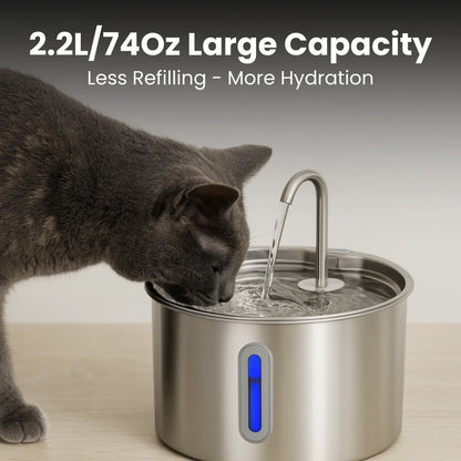 Purrfect Fountain™ Stainless Steel